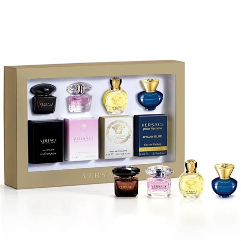 versace femme miniatur set|Versace mini perfume set women.